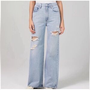 Citizens Of Humanity Light Blue Denim distressed Paloma jeans